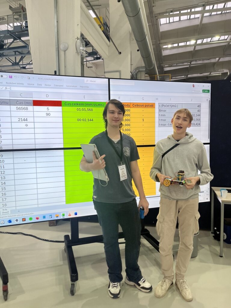 ROBO soutěž 2025 - Střední škola informatiky, poštovnictví a finančnictví Brno