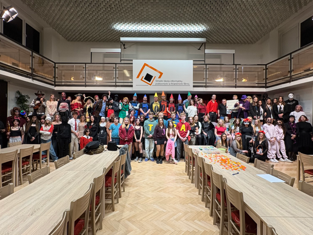 Halloween 2025 - Střední škola informatiky, poštovnictví a finančnictví Brno