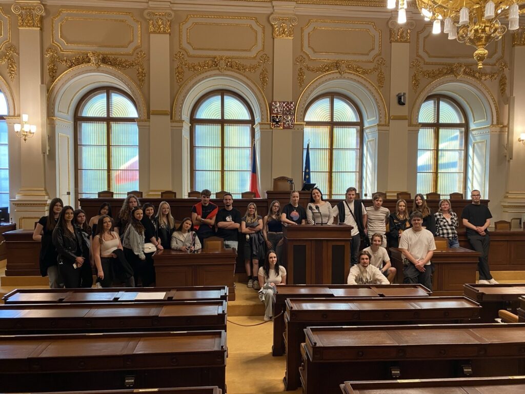 Exkurze třídy BP3B v Praze - Střední škola informatiky, poštovnictví a finančnictví Brno