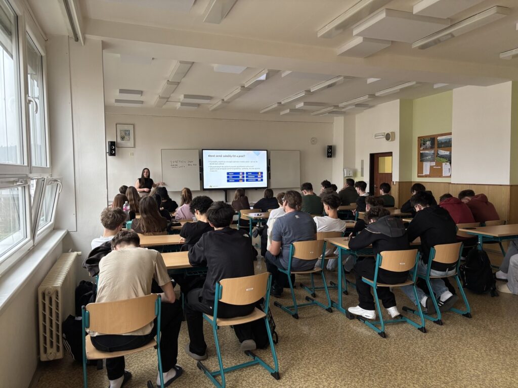 Workshopy o Evropské unii  - Střední škola informatiky, poštovnictví a finančnictví Brno