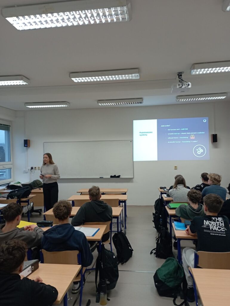 Přednáška na téma podnikání - Střední škola informatiky, poštovnictví a finančnictví Brno